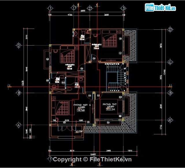 Bản vẽ chi tiết,biệt thự đẹp 2,8.9x13m,biệt thự 8.9x13m